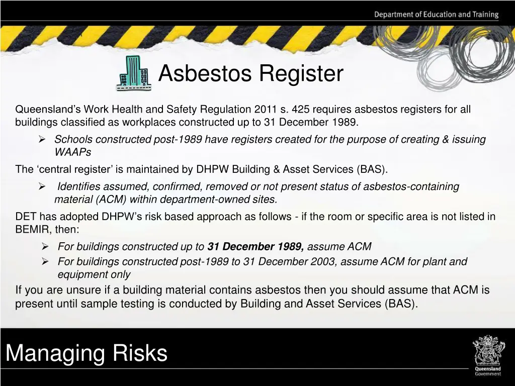 asbestos register