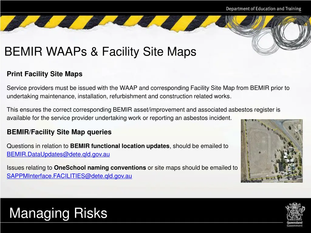 bemir waaps facility site maps