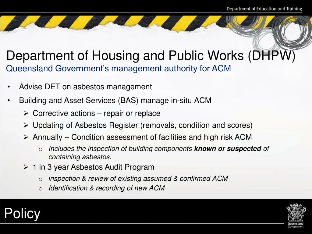 department of housing and public works dhpw