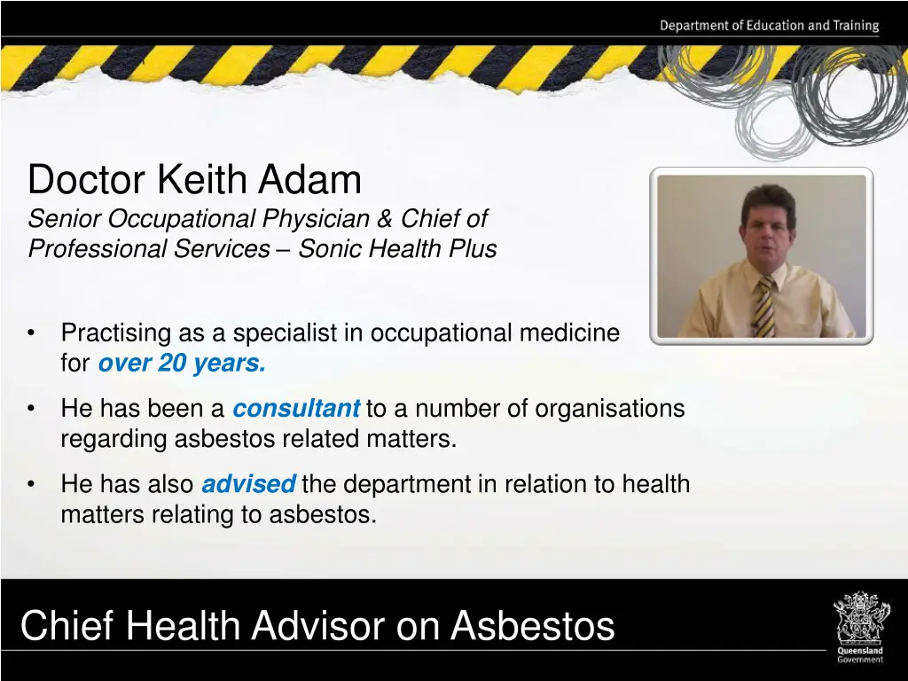 doctor keith adam senior occupational physician