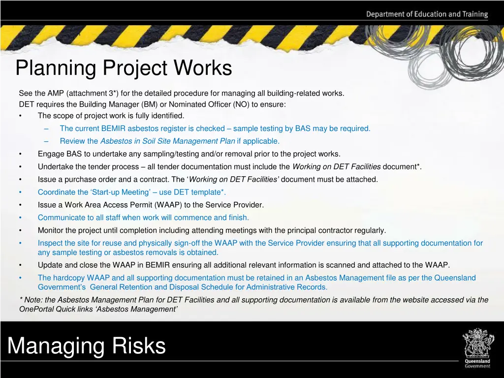 planning project works