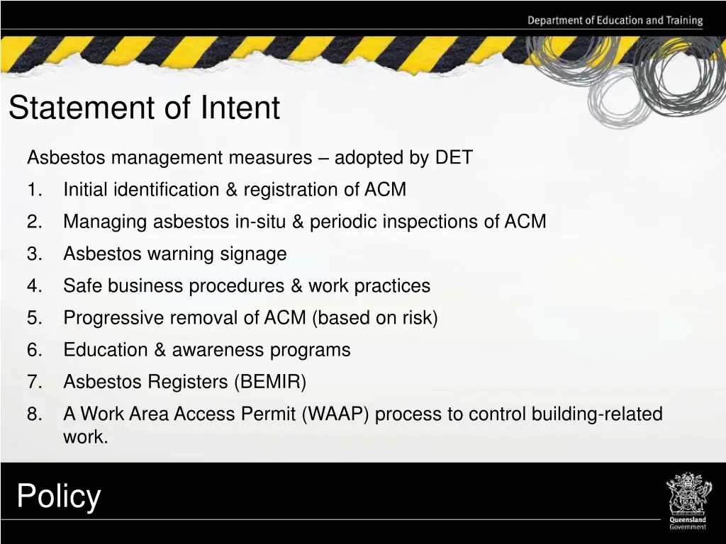 statement of intent