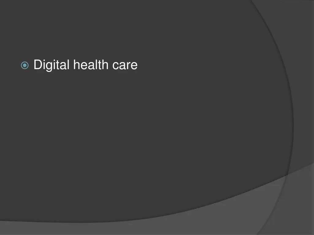 digital health care