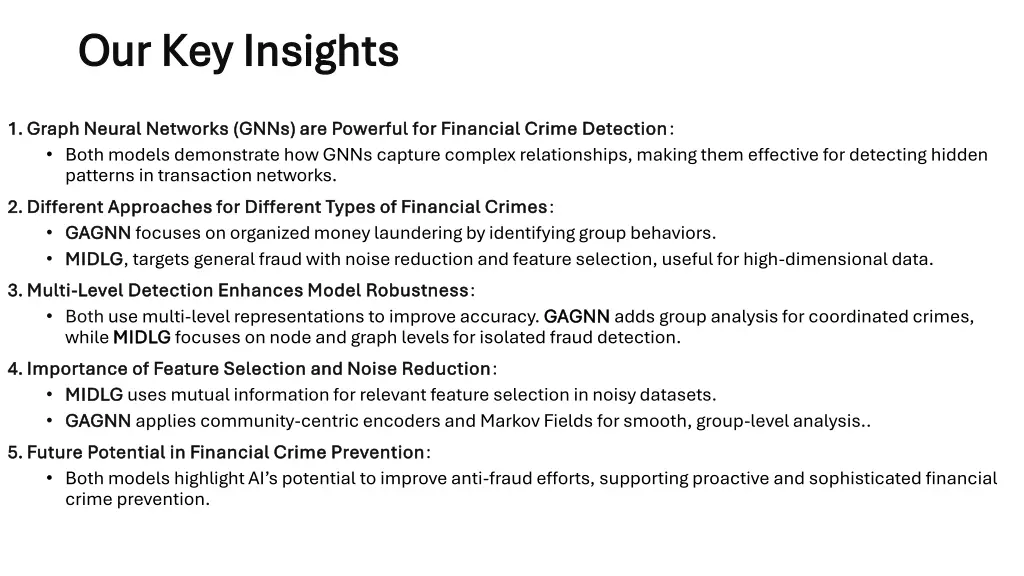 our key insights our key insights