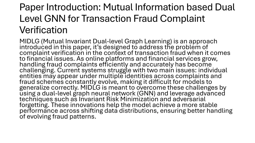 paper introduction mutual information based dual