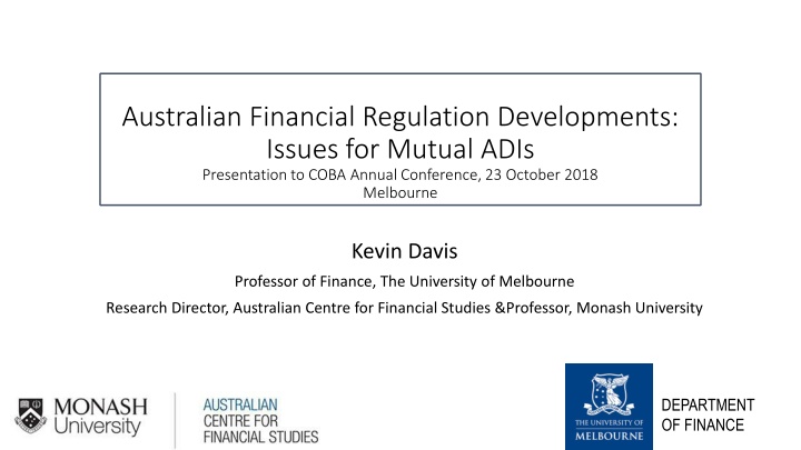 australian financial regulation developments