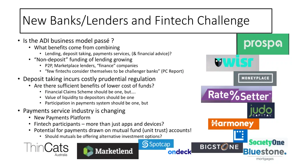 new banks lenders and fintech challenge