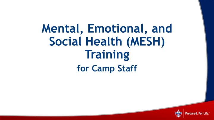 mental emotional and social health mesh training