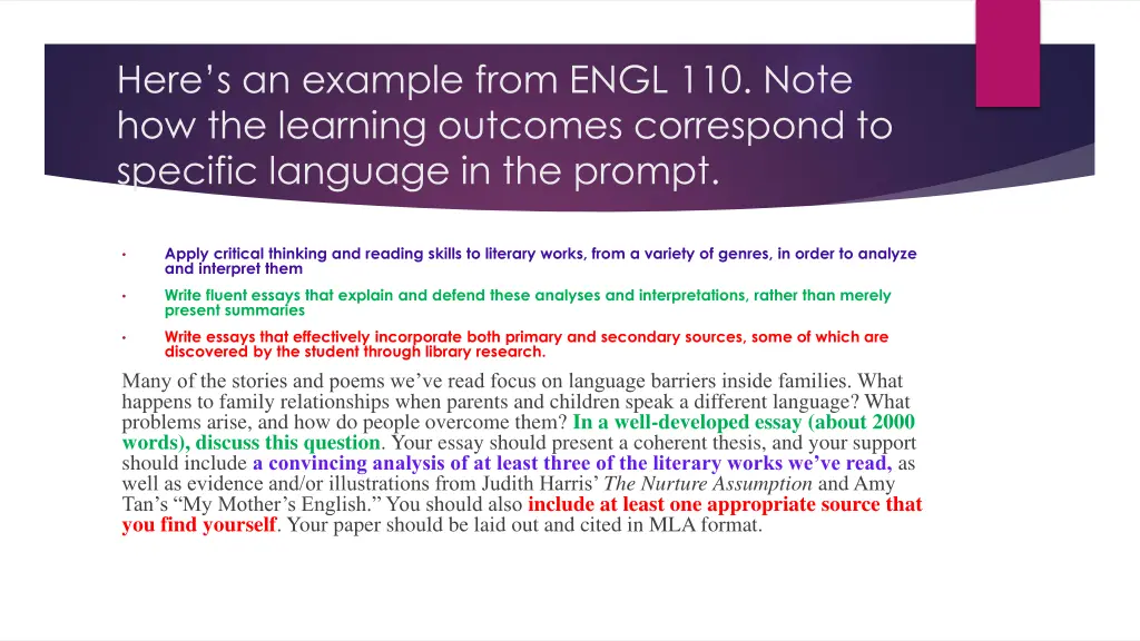 here s an example from engl 110 note