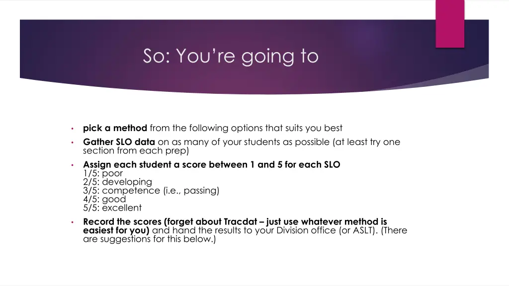 so you re going to