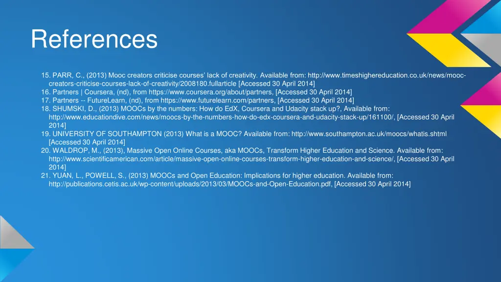 references 1