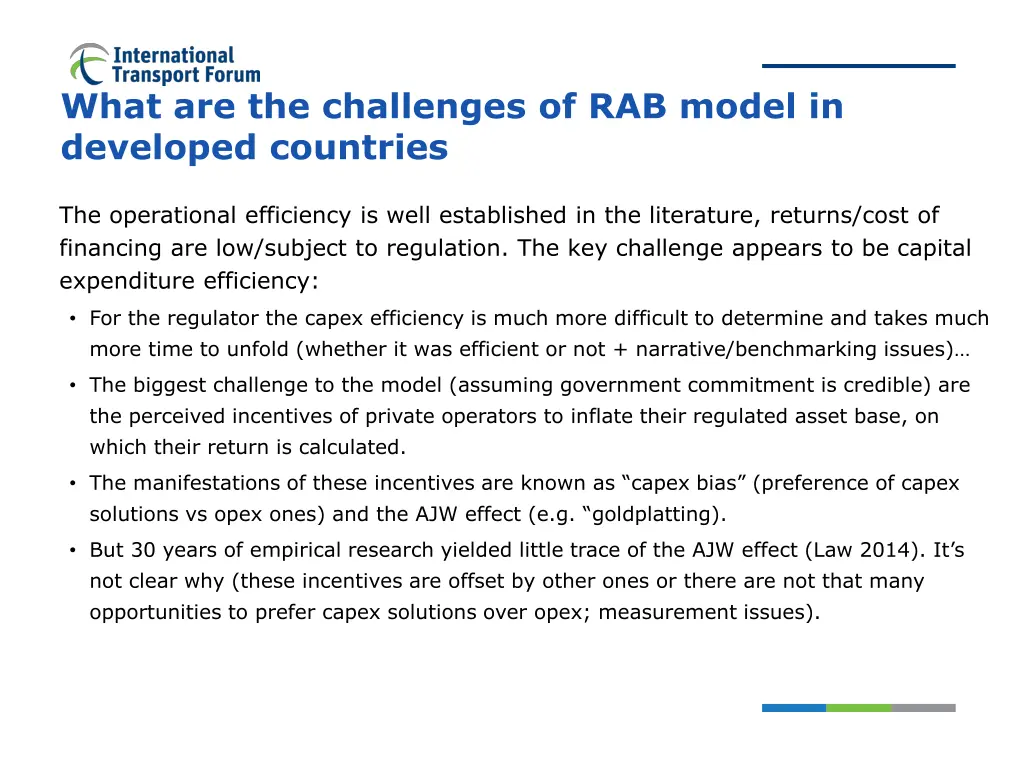 what are the challenges of rab model in developed