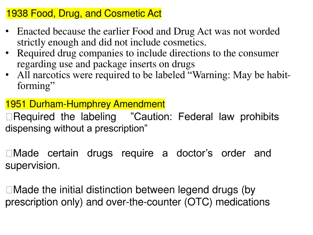 1938 food drug and cosmetic act