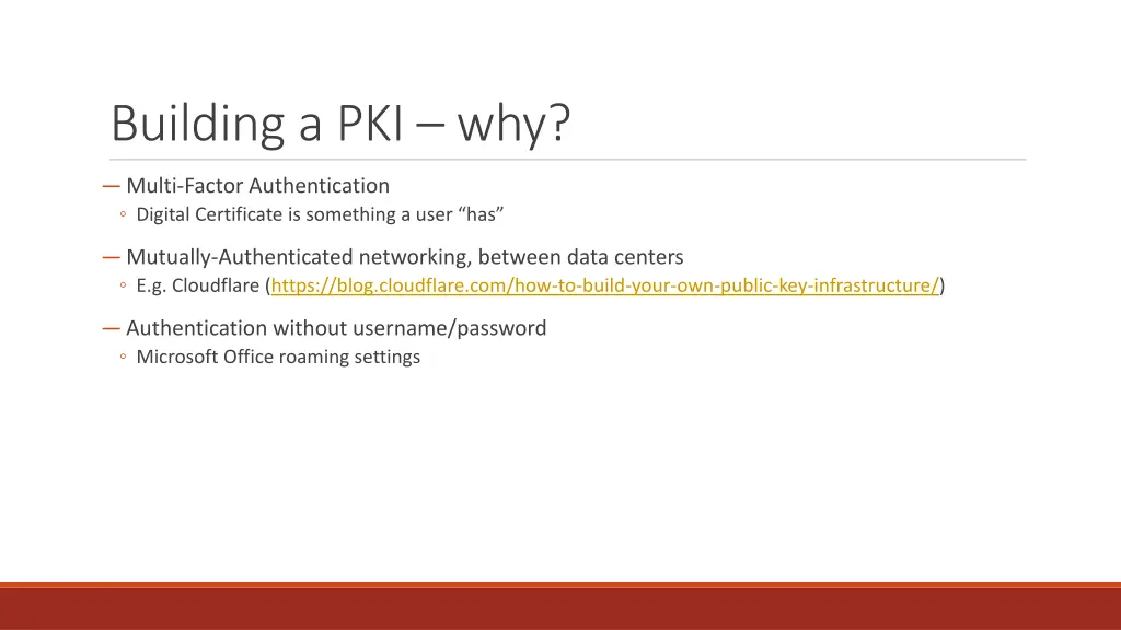 building a pki why