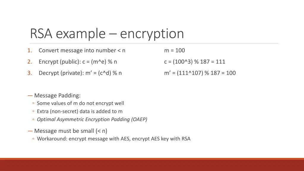 rsa example encryption