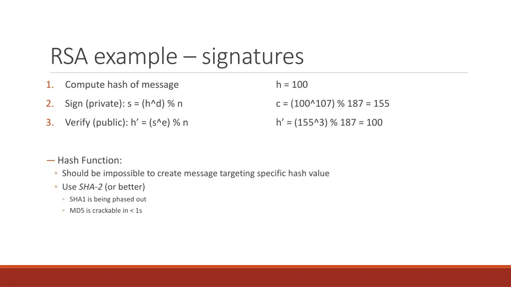 rsa example signatures