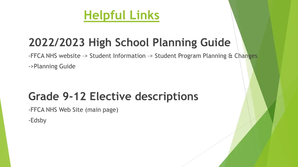 helpful links