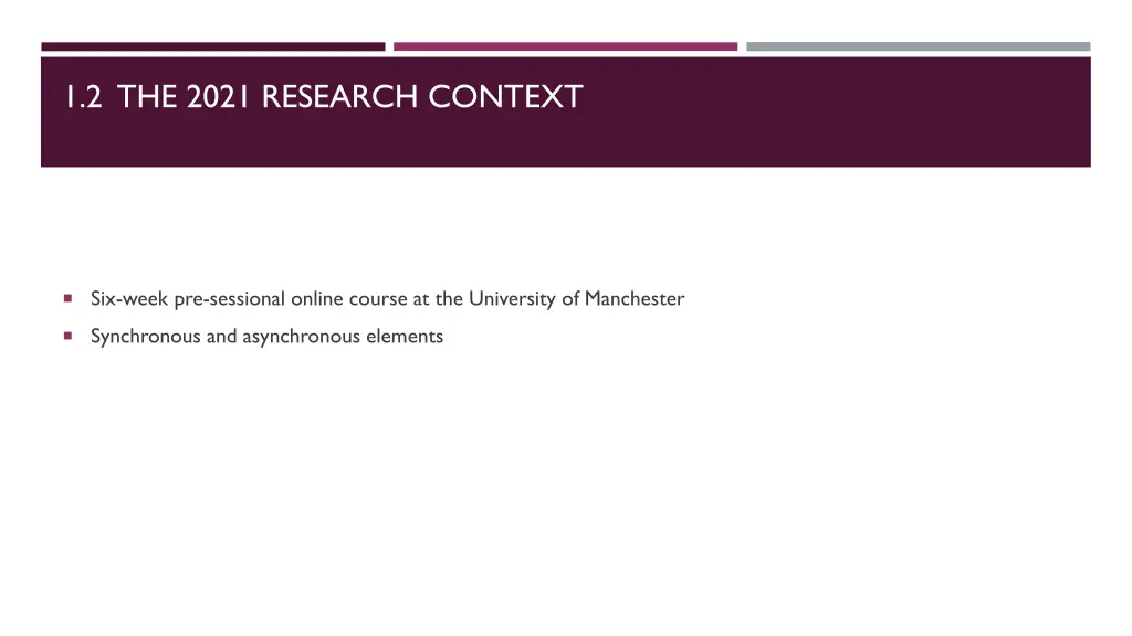 1 2 the 2021 research context