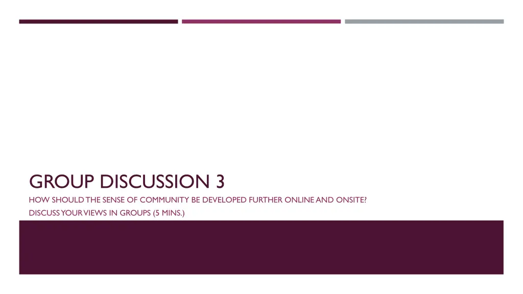 group discussion 3 how should the sense