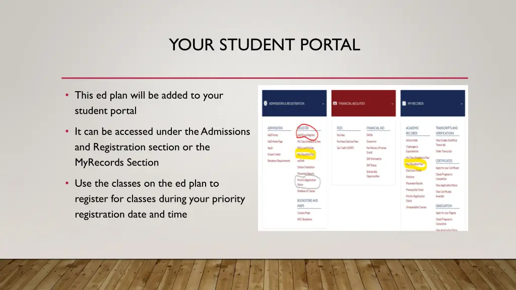 your student portal