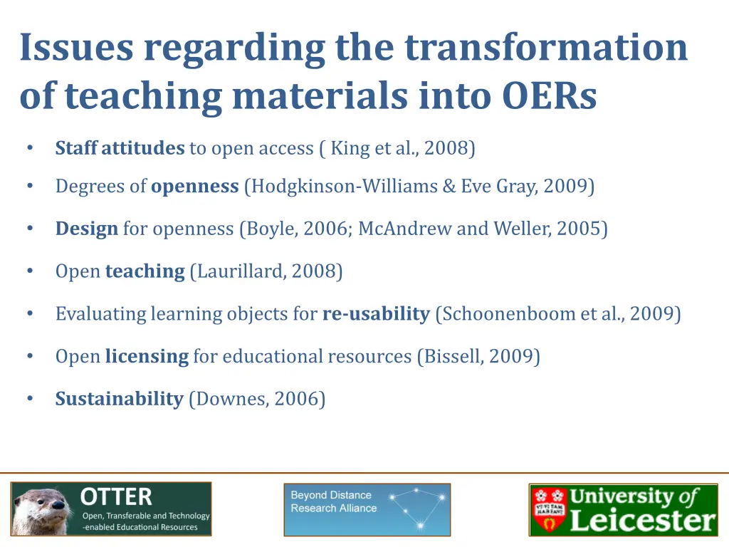 issues regarding the transformation of teaching