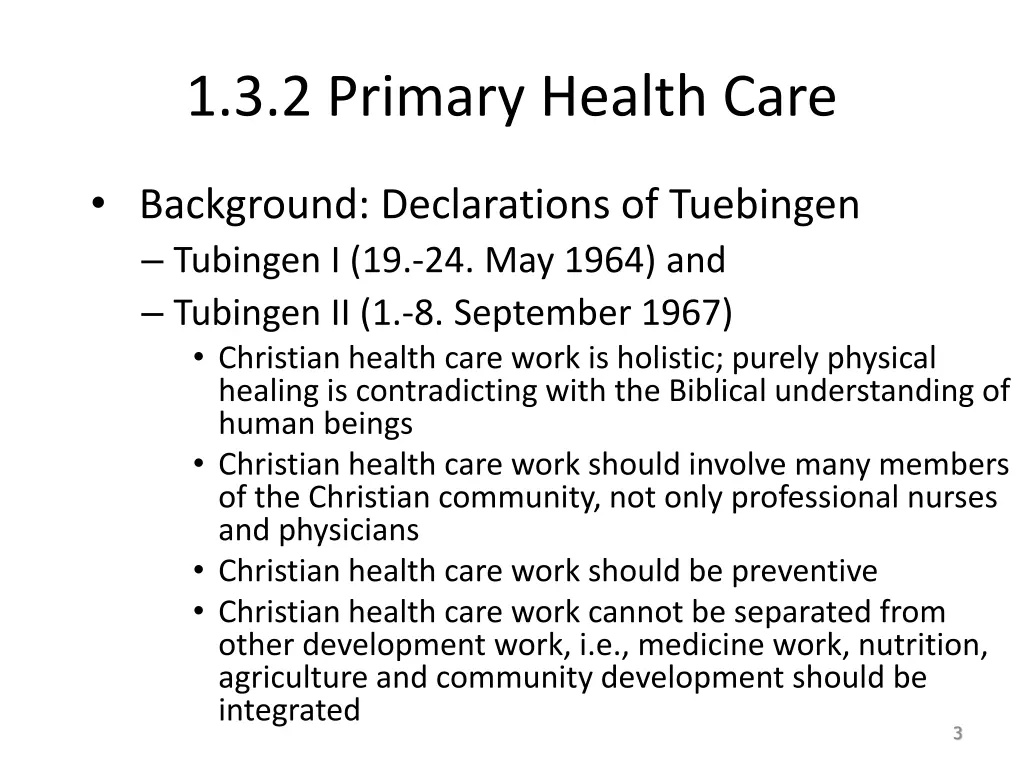 1 3 2 primary health care