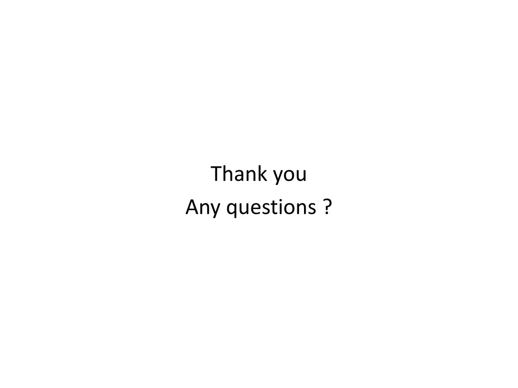 thank you any questions