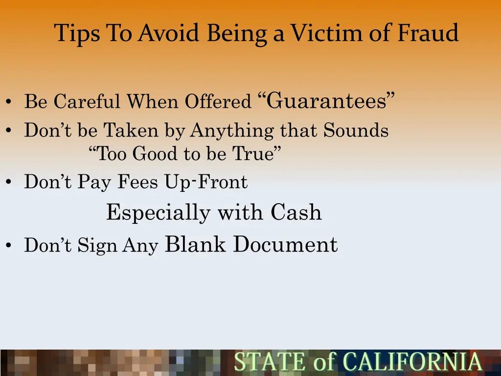 tips to avoid being a victim of fraud 1