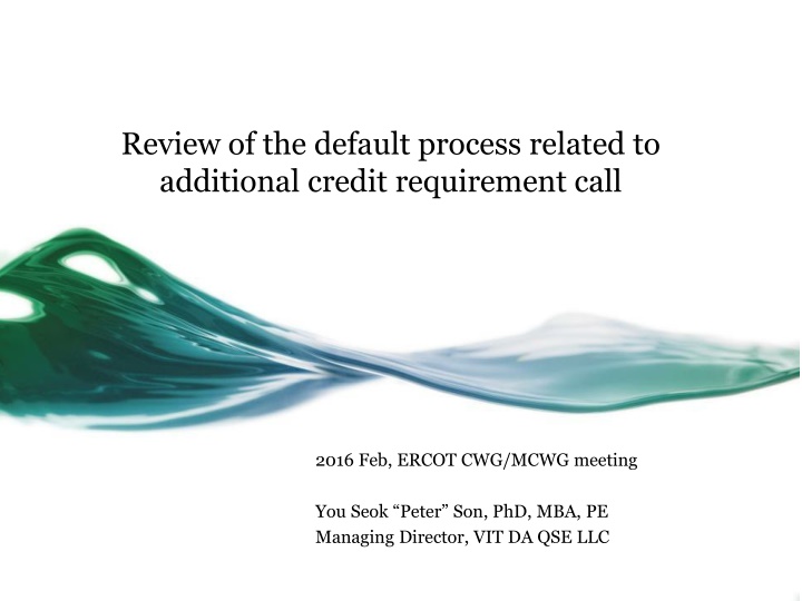 review of the default process related