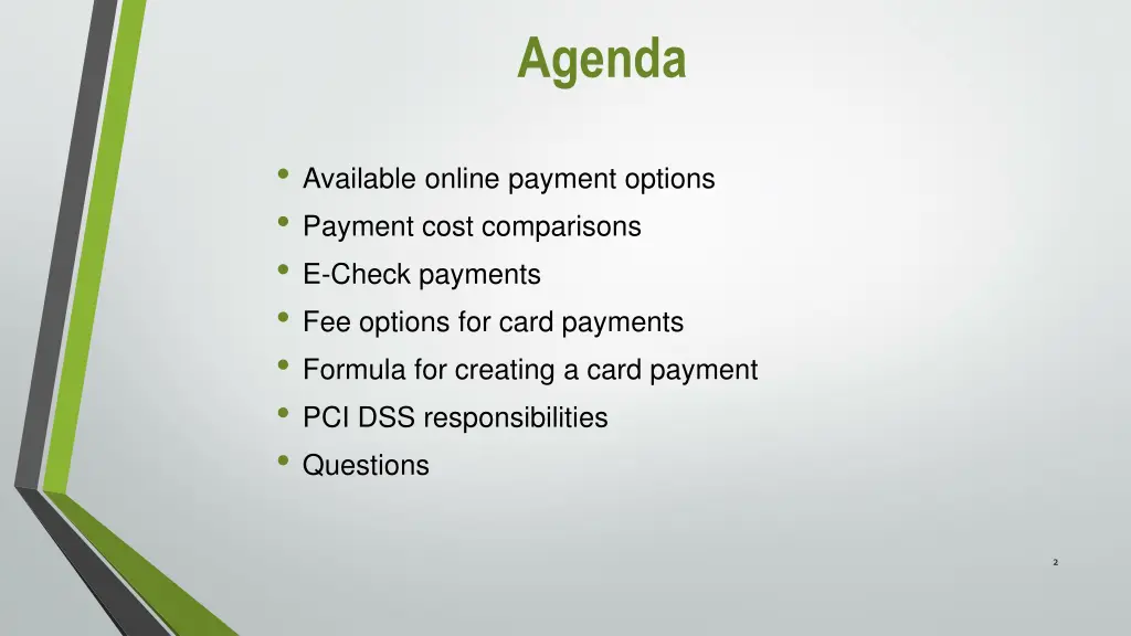 agenda