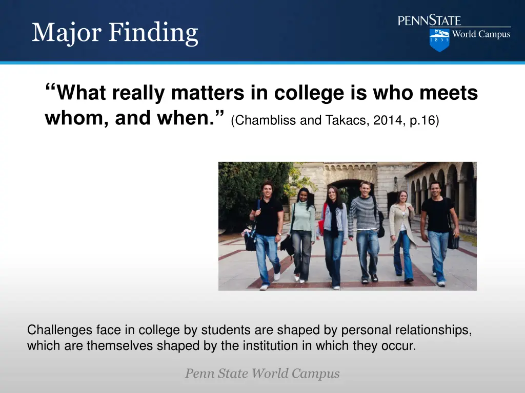 major finding
