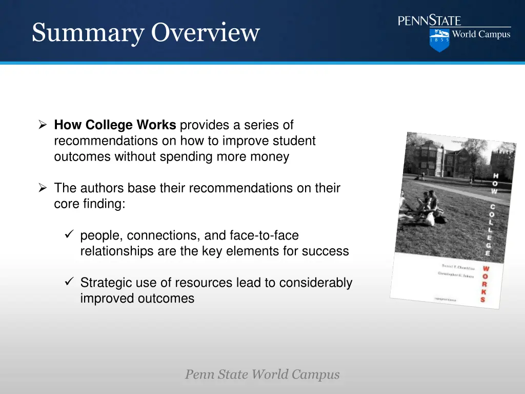 summary overview