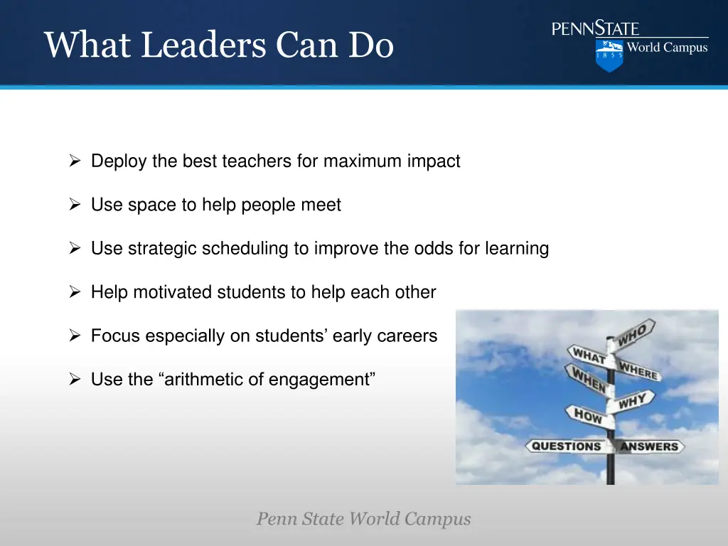 what leaders can do