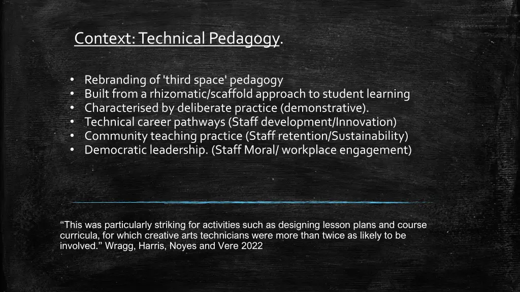 context technical pedagogy