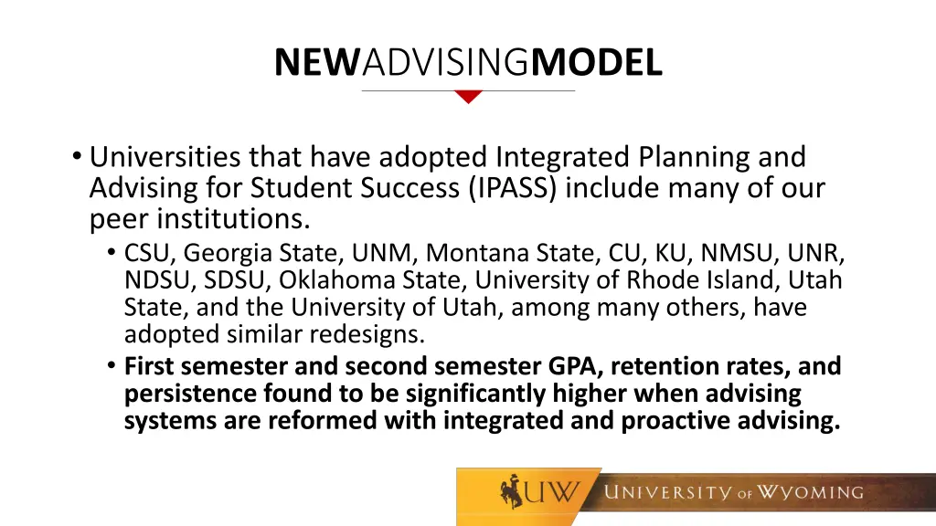 new advising model 2