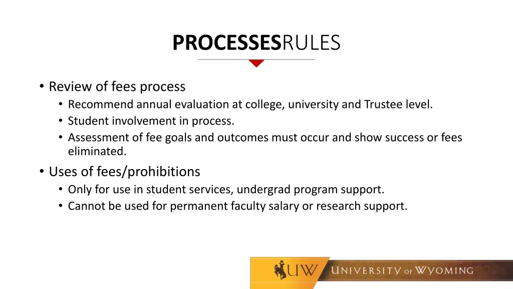 processes rules