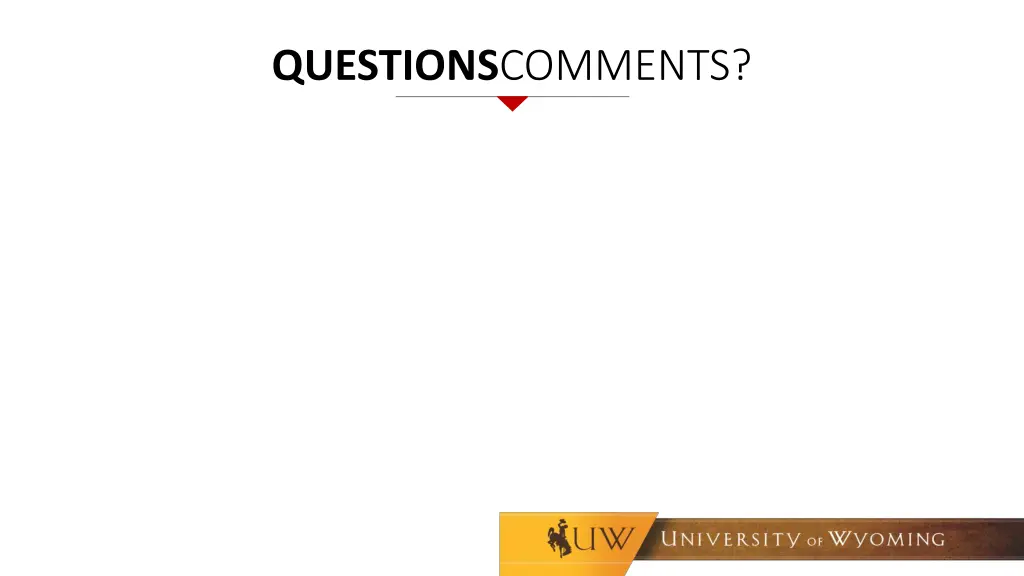 questions comments