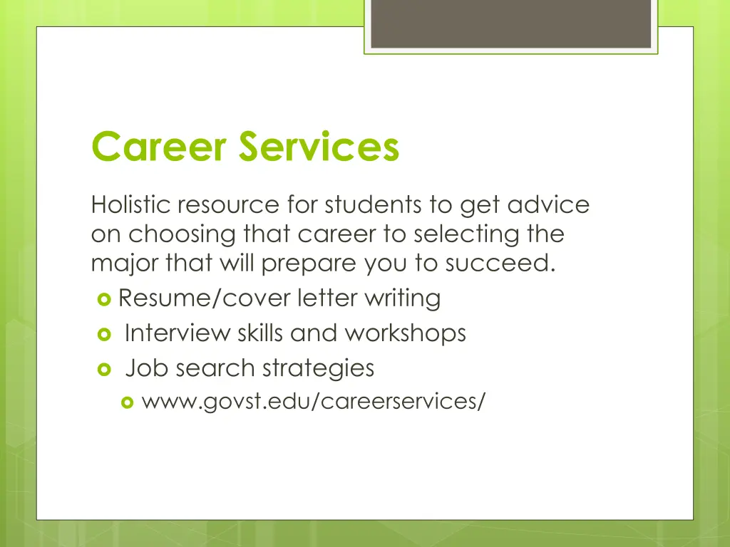 career services