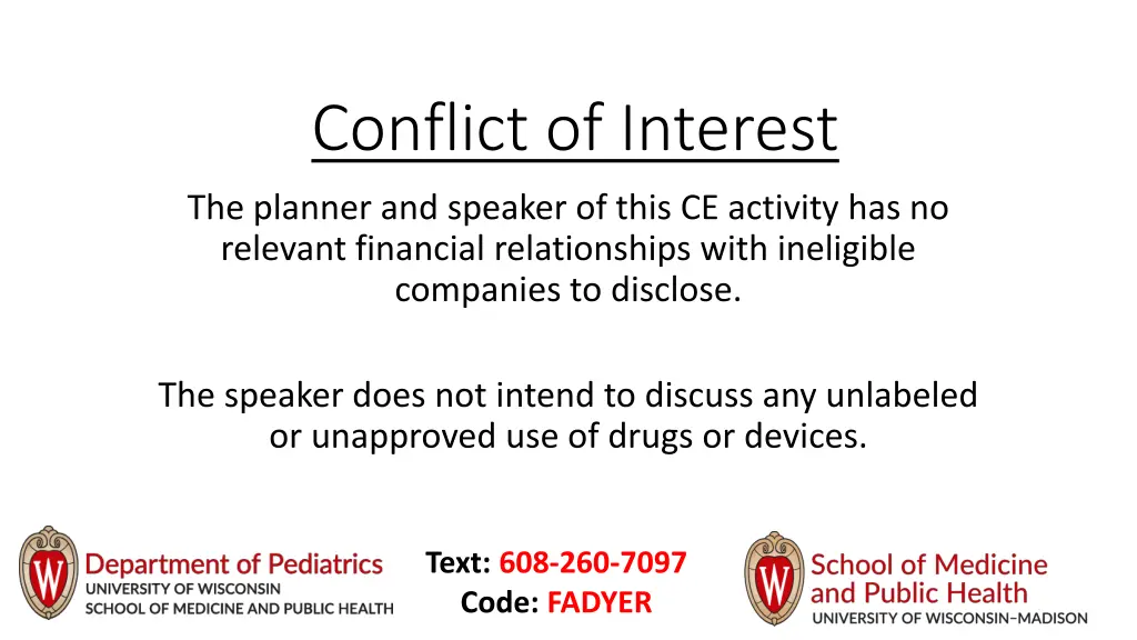 conflict of interest