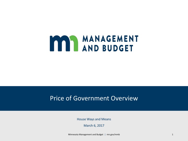 price of government overview