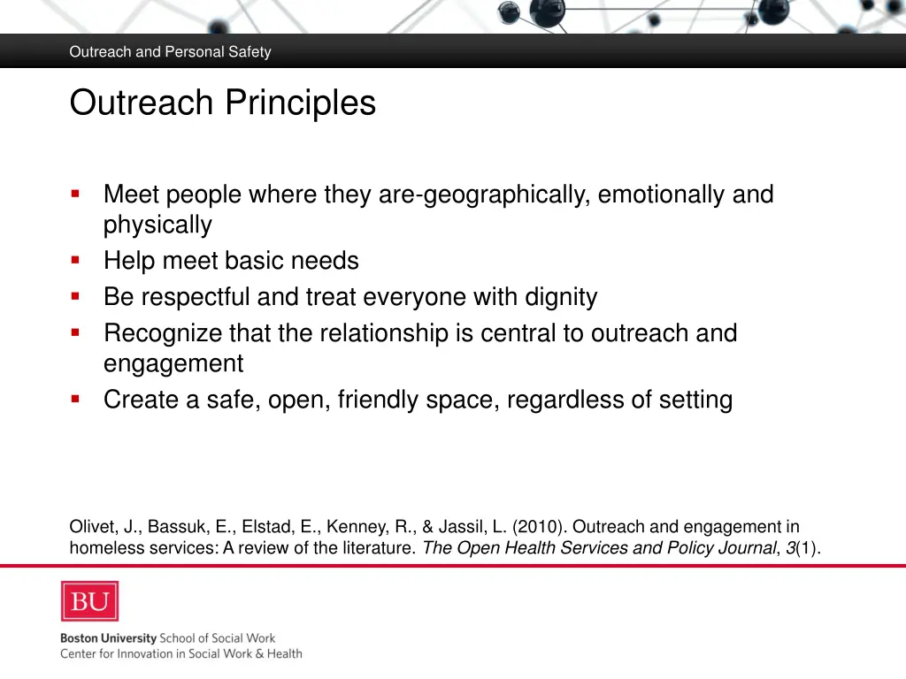 outreach and personal safety 2