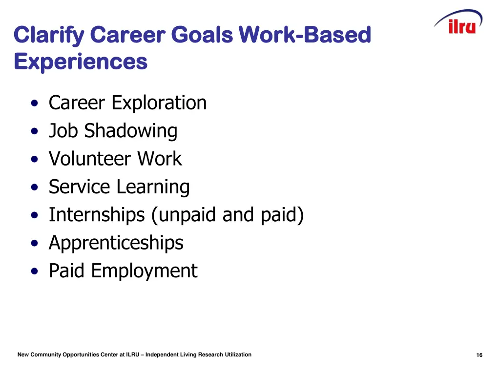 clarify career goals work clarify career goals