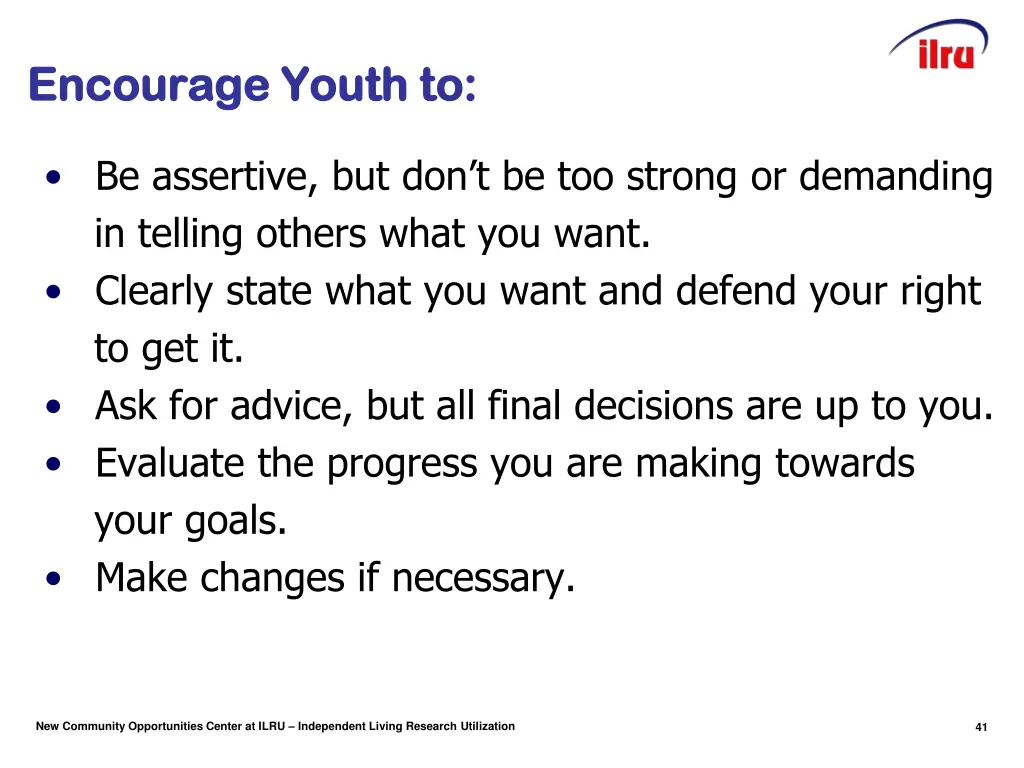 encourage youth to encourage youth to