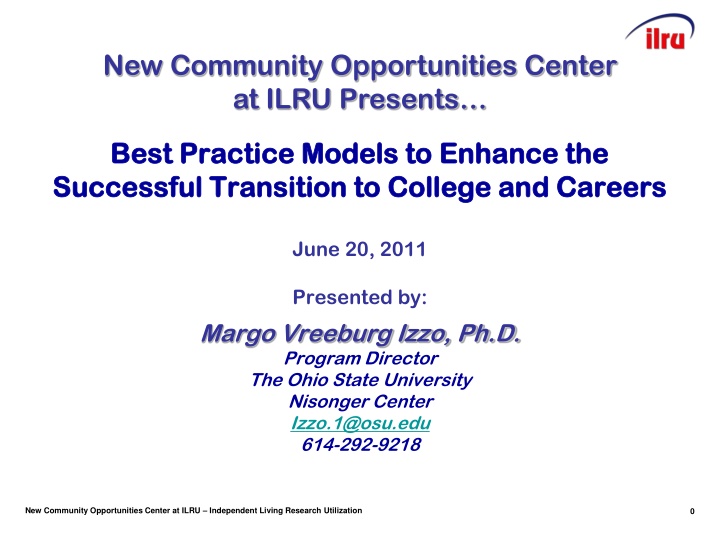 new community opportunities center at ilru