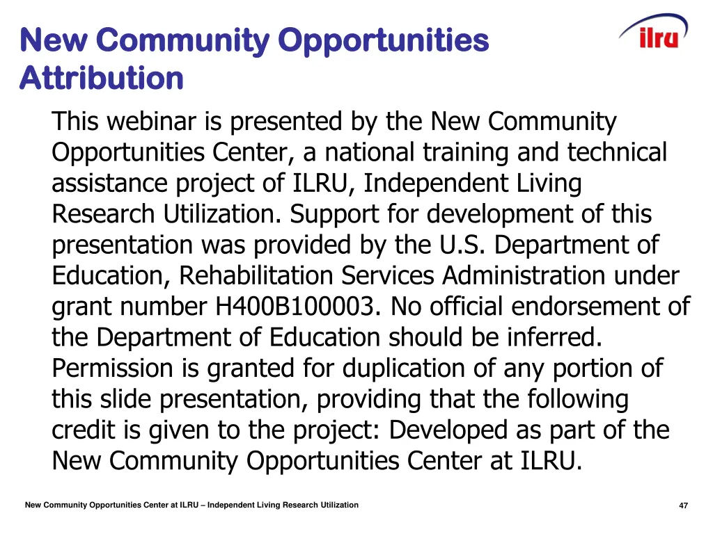 new community opportunities new community