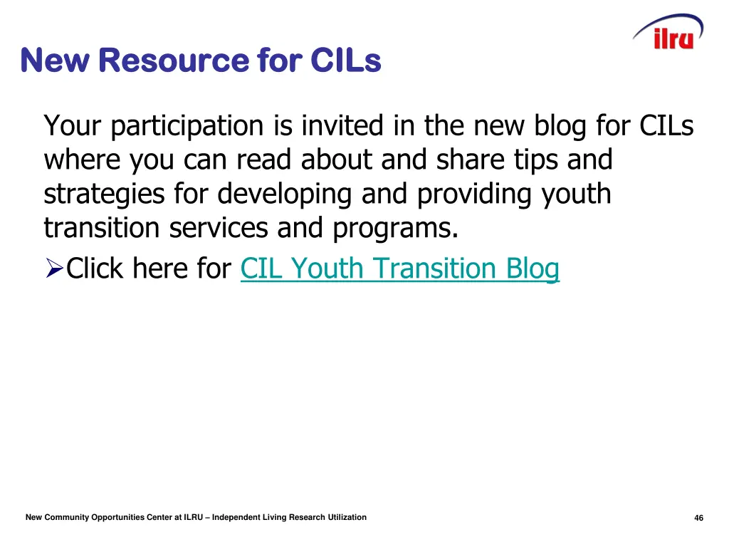 new resource for cils new resource for cils