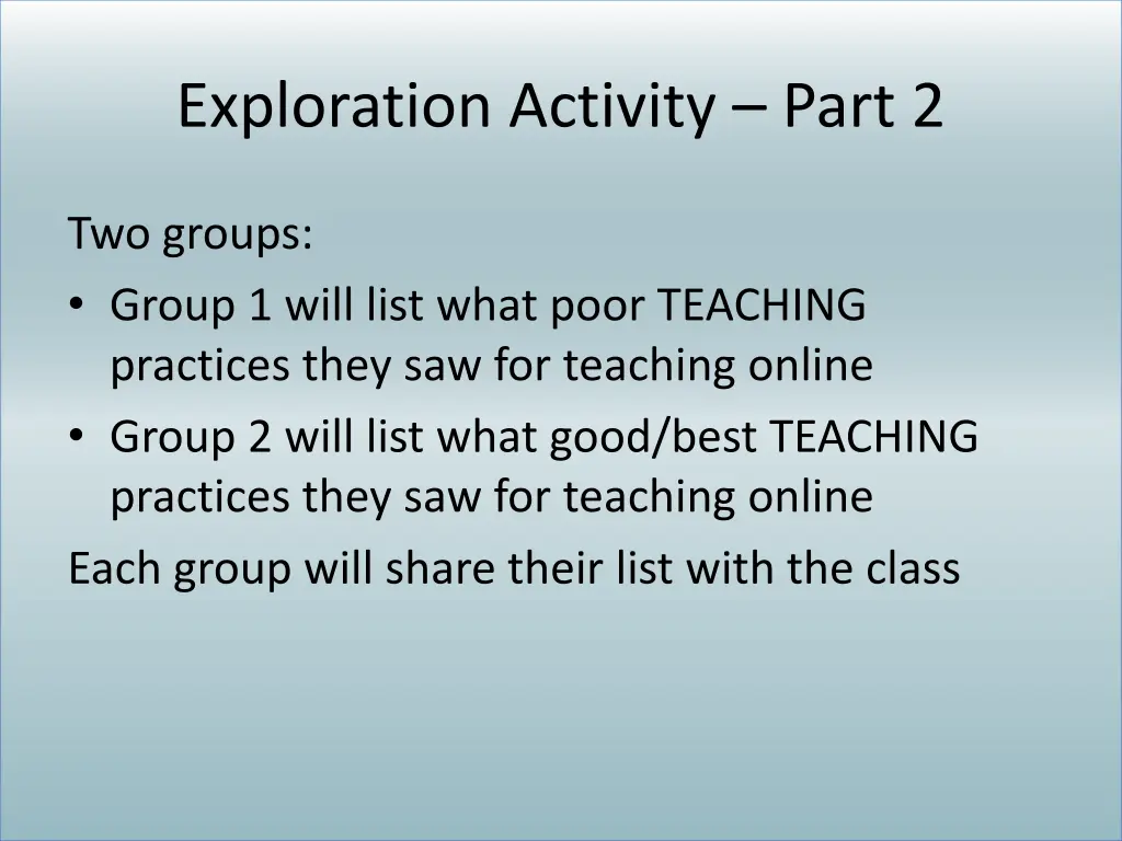 exploration activity part 2