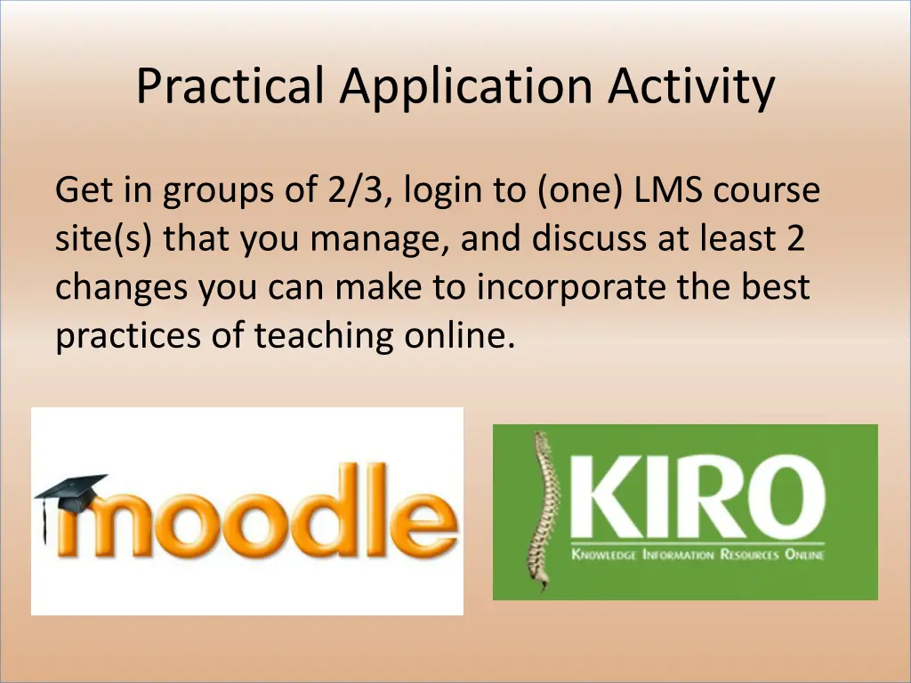 practical application activity