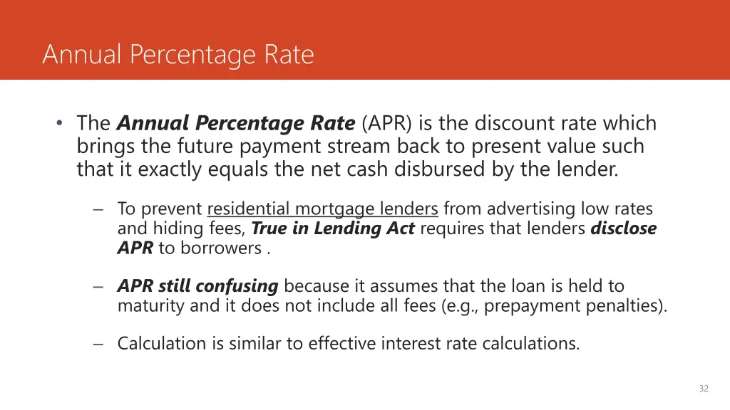 annual percentage rate