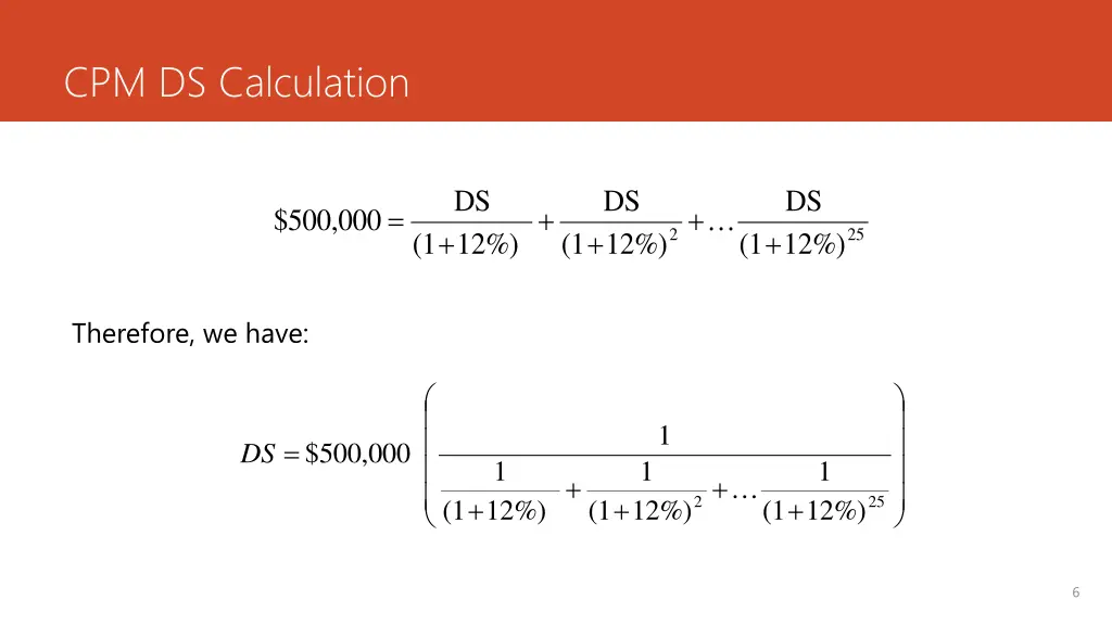 cpm ds calculation 1